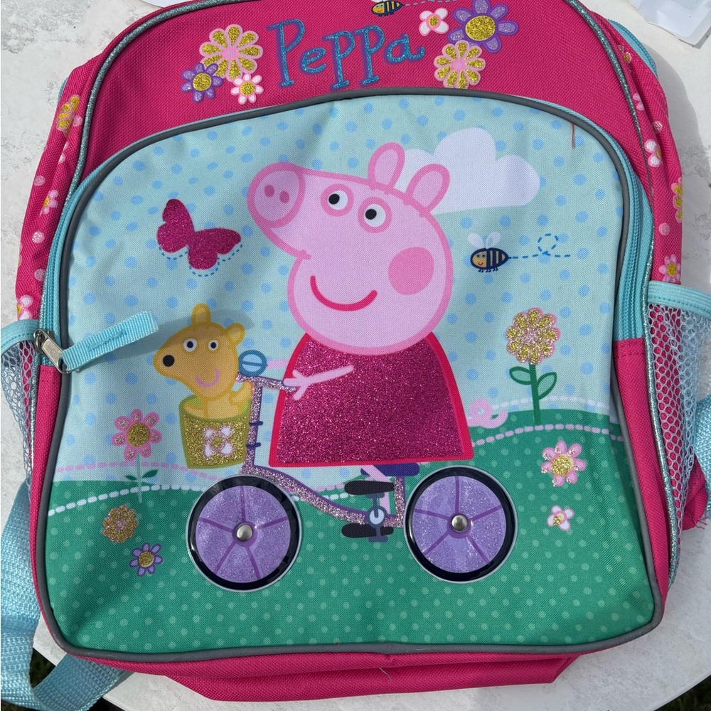 Peppa Pig Pink and Green Backpack